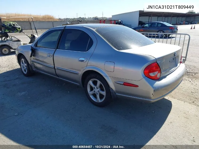 2001 Nissan Maxima Gle VIN: JN1CA31D21T809449 Lot: 40654457