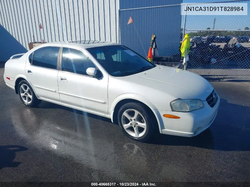 2001 Nissan Maxima Gle VIN: JN1CA31D91T828984 Lot: 40665317