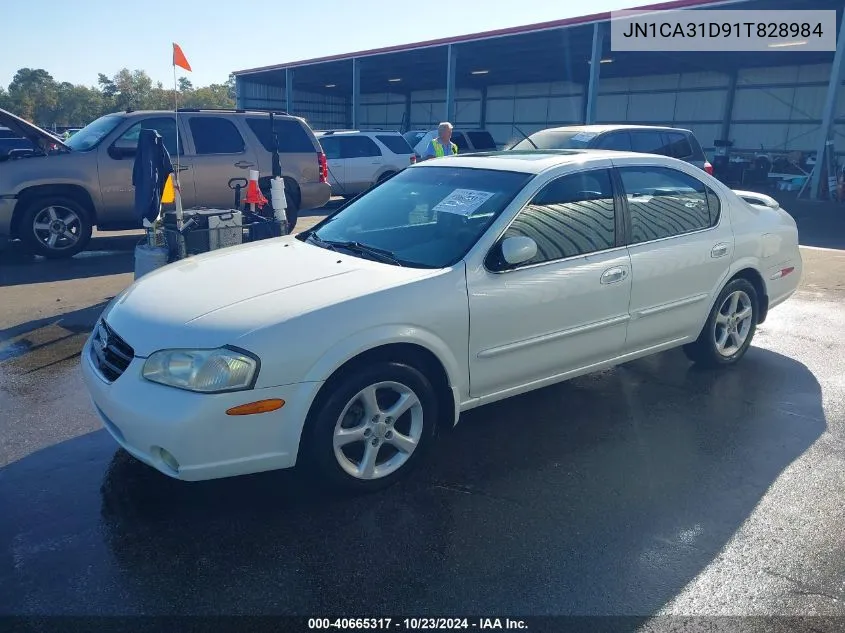 2001 Nissan Maxima Gle VIN: JN1CA31D91T828984 Lot: 40665317