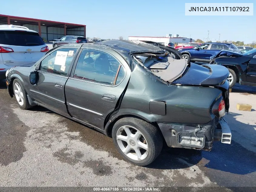 2001 Nissan Maxima Se VIN: JN1CA31A11T107922 Lot: 40667185