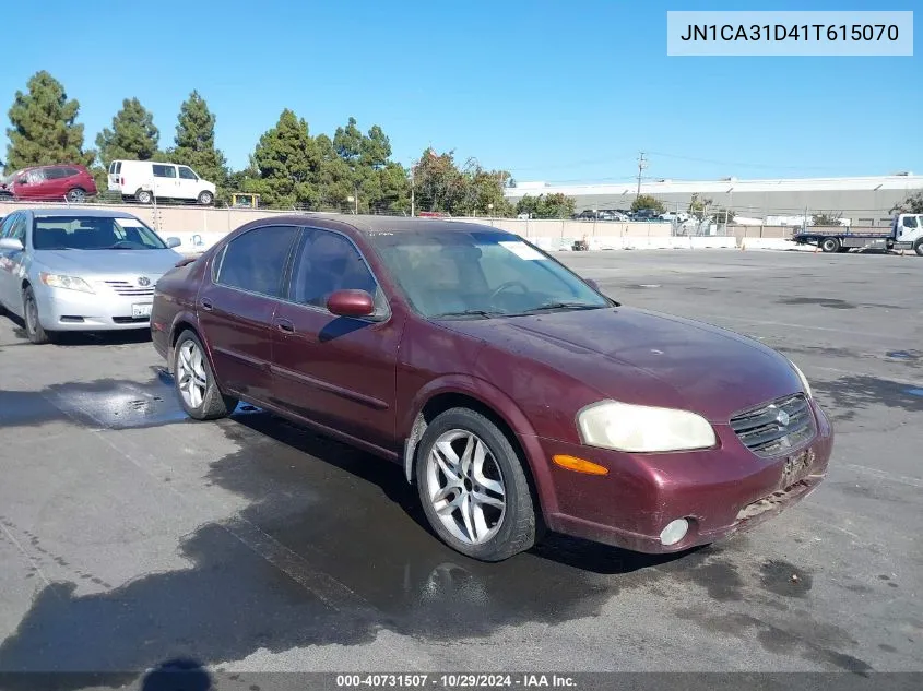 2001 Nissan Maxima Se VIN: JN1CA31D41T615070 Lot: 40731507