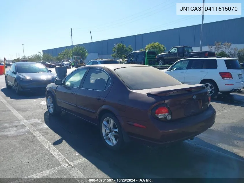 2001 Nissan Maxima Se VIN: JN1CA31D41T615070 Lot: 40731507