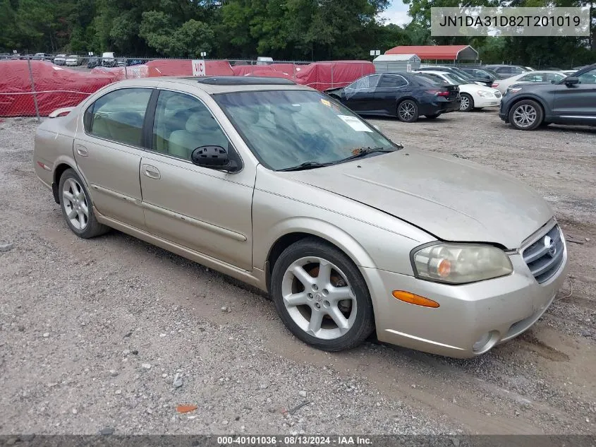 2002 Nissan Maxima Se VIN: JN1DA31D82T201019 Lot: 40101036