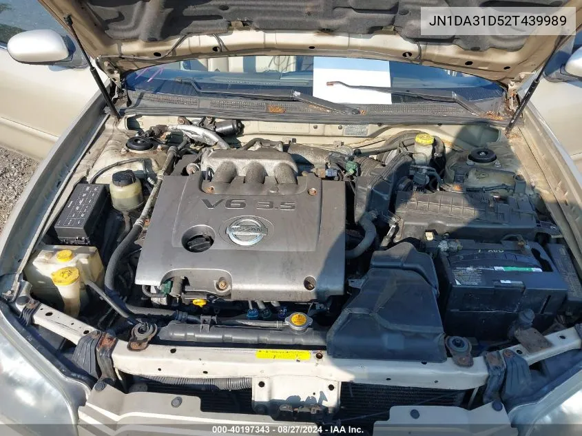 JN1DA31D52T439989 2002 Nissan Maxima Gle