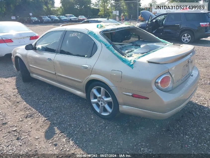 2002 Nissan Maxima Gle VIN: JN1DA31D52T439989 Lot: 40197343