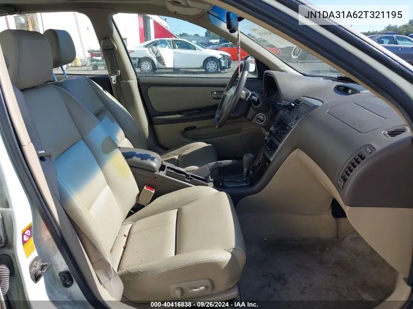 JN1DA31A62T321195 2002 Nissan Maxima Gle