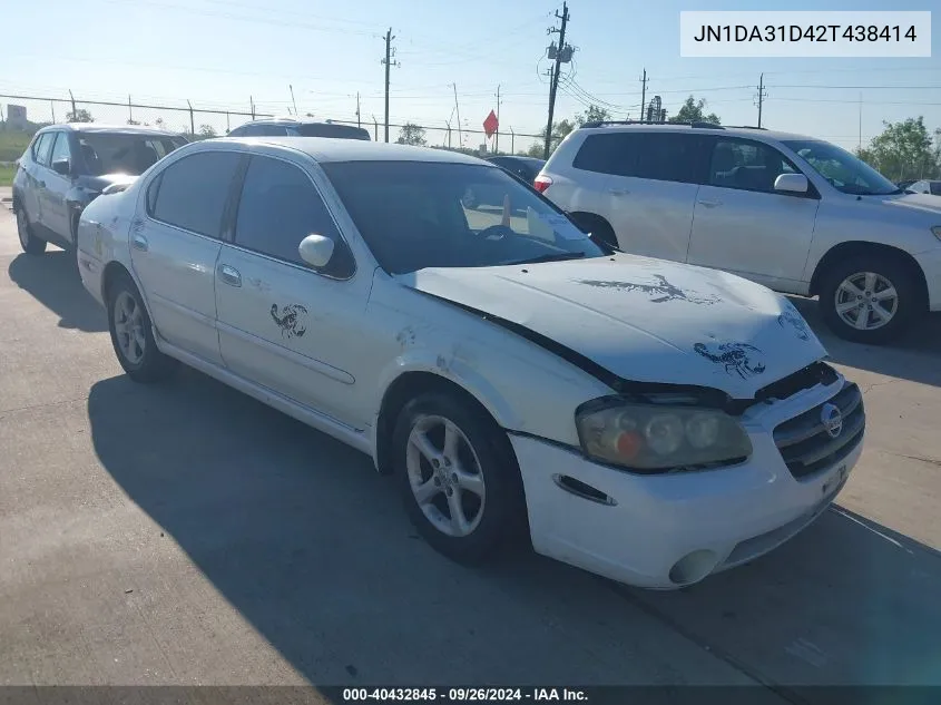 2002 Nissan Maxima Gle/Gxe/Se VIN: JN1DA31D42T438414 Lot: 40432845