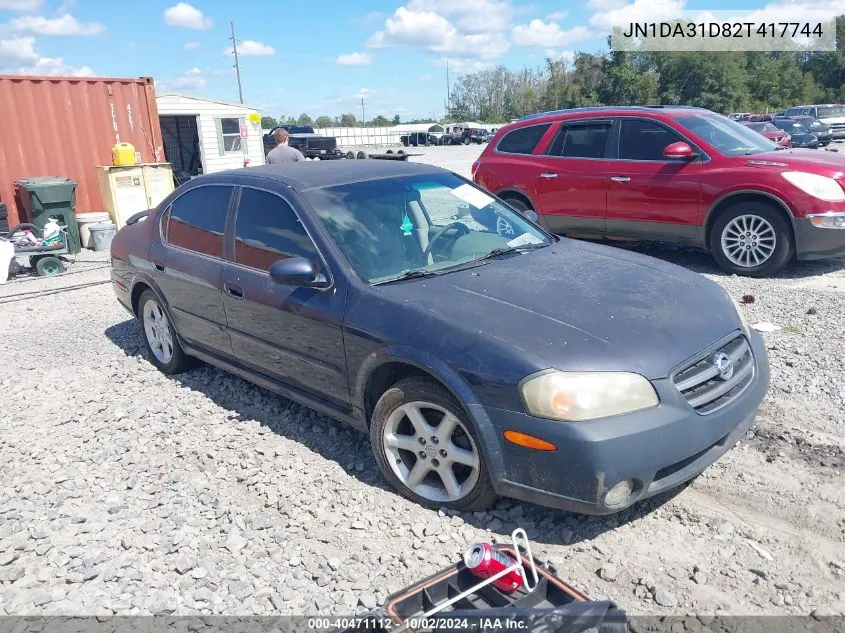 2002 Nissan Maxima Se VIN: JN1DA31D82T417744 Lot: 40471112