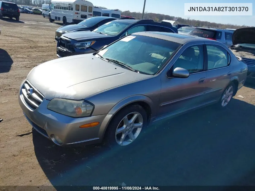 2002 Nissan Maxima Se VIN: JN1DA31A82T301370 Lot: 40819995