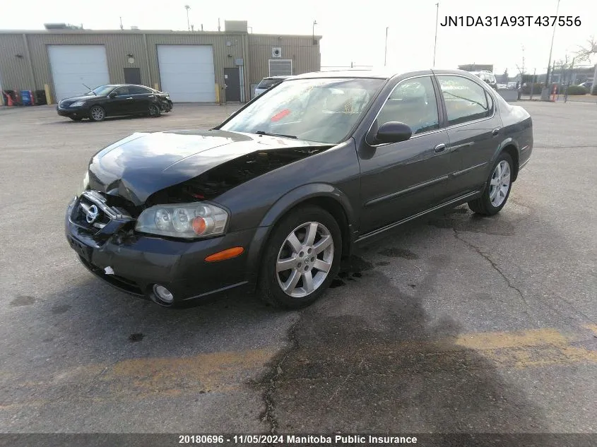 2003 Nissan Maxima Gle VIN: JN1DA31A93T437556 Lot: 20180696