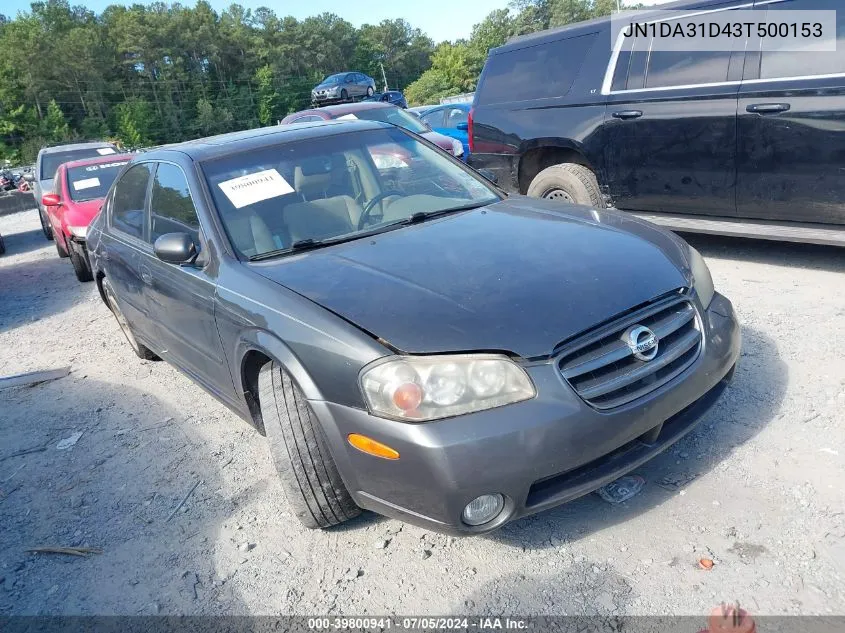 JN1DA31D43T500153 2003 Nissan Maxima Se