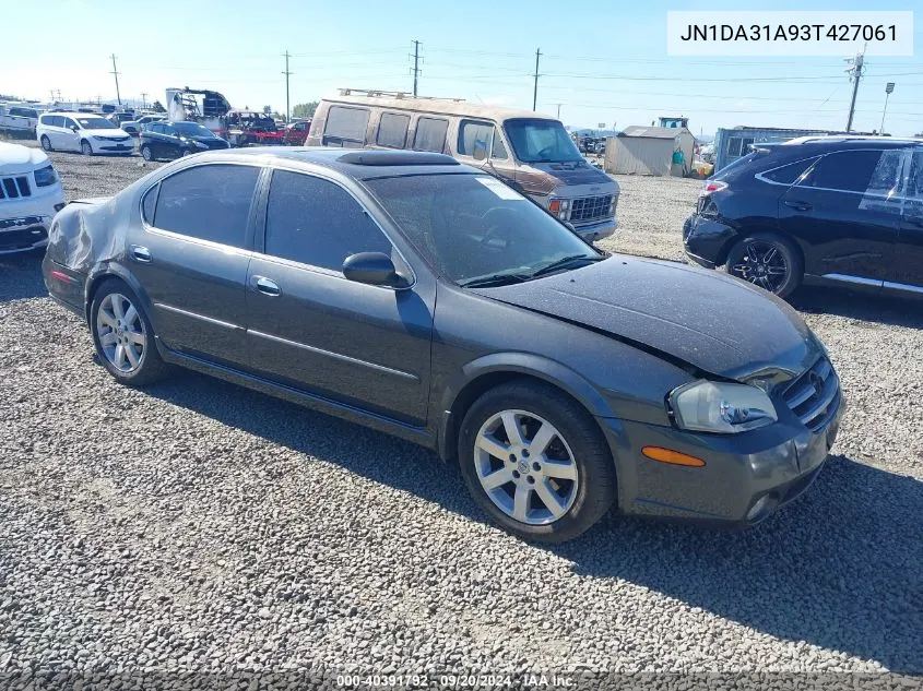 2003 Nissan Maxima Gle VIN: JN1DA31A93T427061 Lot: 40391792