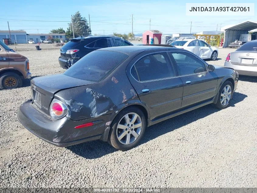 2003 Nissan Maxima Gle VIN: JN1DA31A93T427061 Lot: 40391792