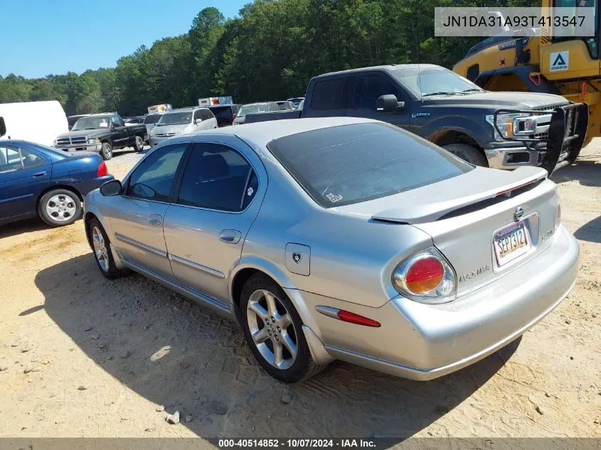 2003 Nissan Maxima Se VIN: JN1DA31A93T413547 Lot: 40514852