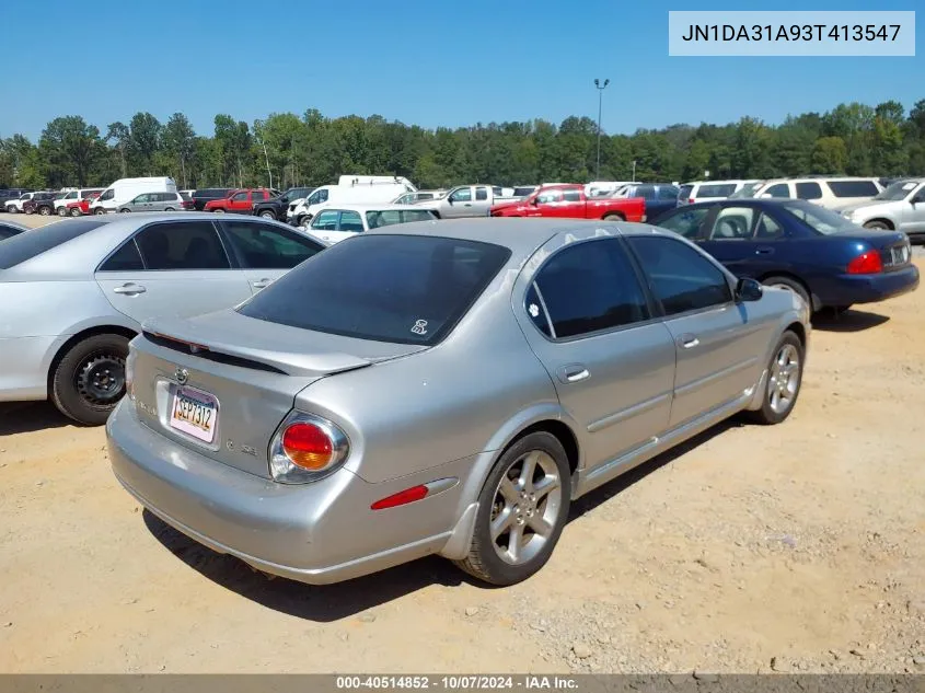 2003 Nissan Maxima Se VIN: JN1DA31A93T413547 Lot: 40514852