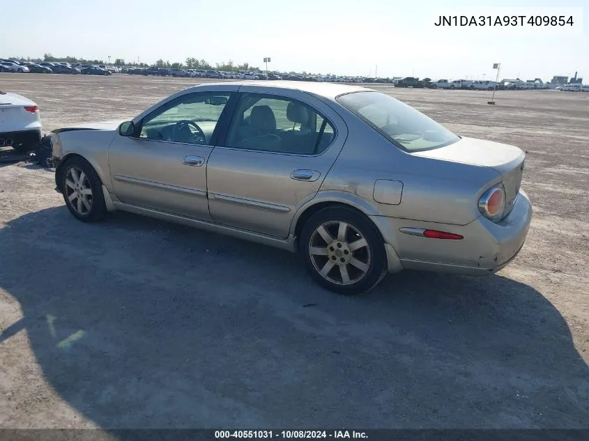 2003 Nissan Maxima Gle VIN: JN1DA31A93T409854 Lot: 40551031