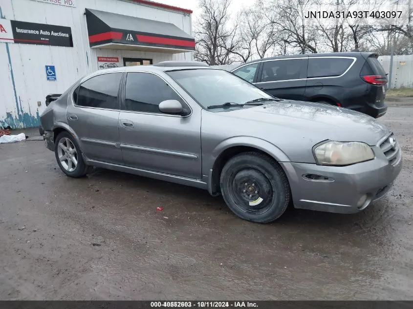 2003 Nissan Maxima Se VIN: JN1DA31A93T403097 Lot: 40552603