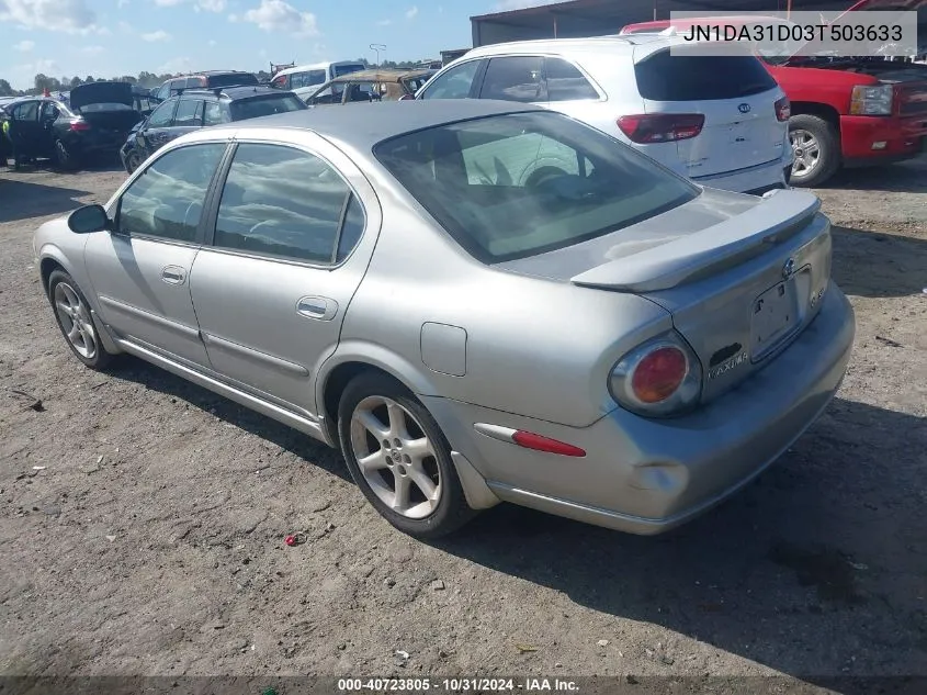 2003 Nissan Maxima Se VIN: JN1DA31D03T503633 Lot: 40723805