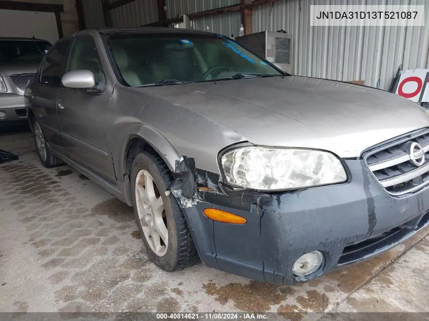 2003 Nissan Maxima Se VIN: JN1DA31D13T521087 Lot: 40814621