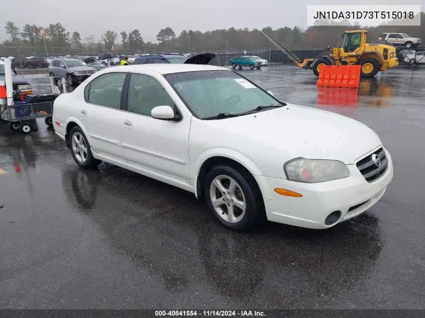 2003 Nissan Maxima Gxe VIN: JN1DA31D73T515018 Lot: 40841554