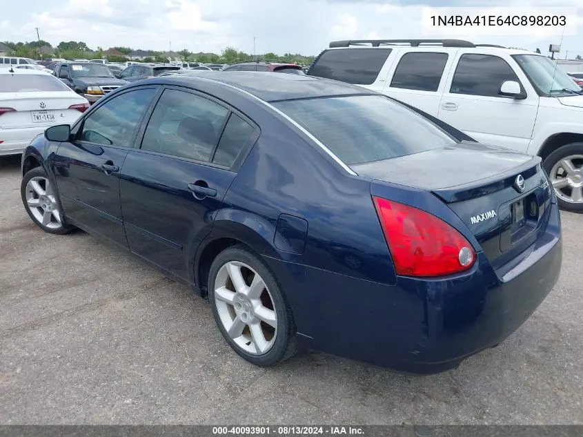 1N4BA41E64C898203 2004 Nissan Maxima 3.5 Se