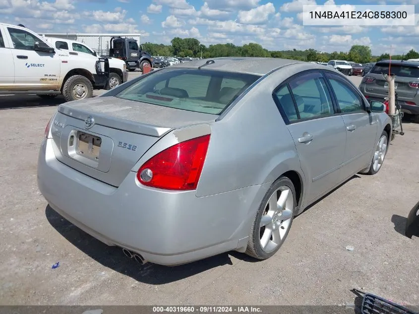 1N4BA41E24C858300 2004 Nissan Maxima 3.5 Se