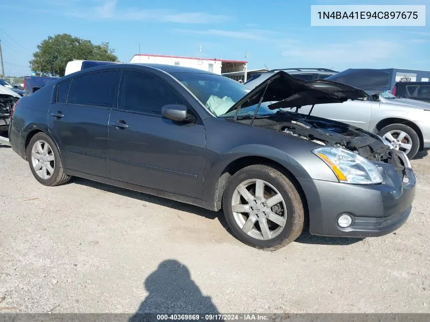 2004 Nissan Maxima Se/Sl VIN: 1N4BA41E94C897675 Lot: 40369869