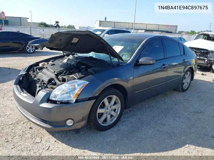 2004 Nissan Maxima Se/Sl VIN: 1N4BA41E94C897675 Lot: 40369869