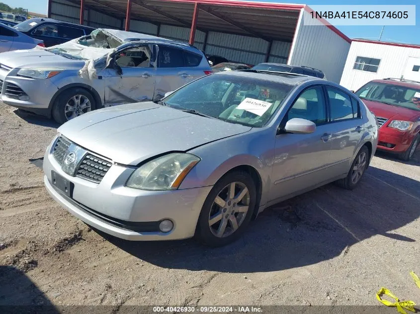 1N4BA41E54C874605 2004 Nissan Maxima 3.5 Sl