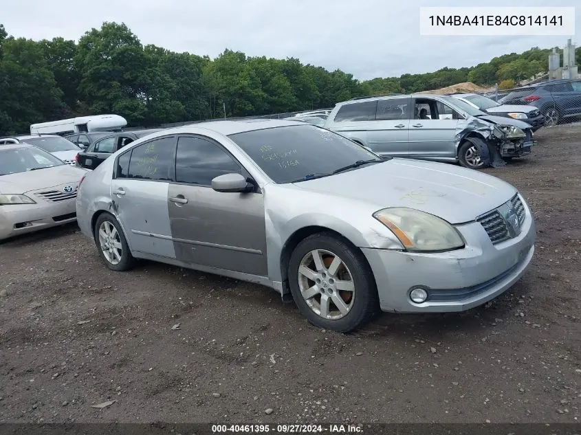 1N4BA41E84C814141 2004 Nissan Maxima 3.5 Sl