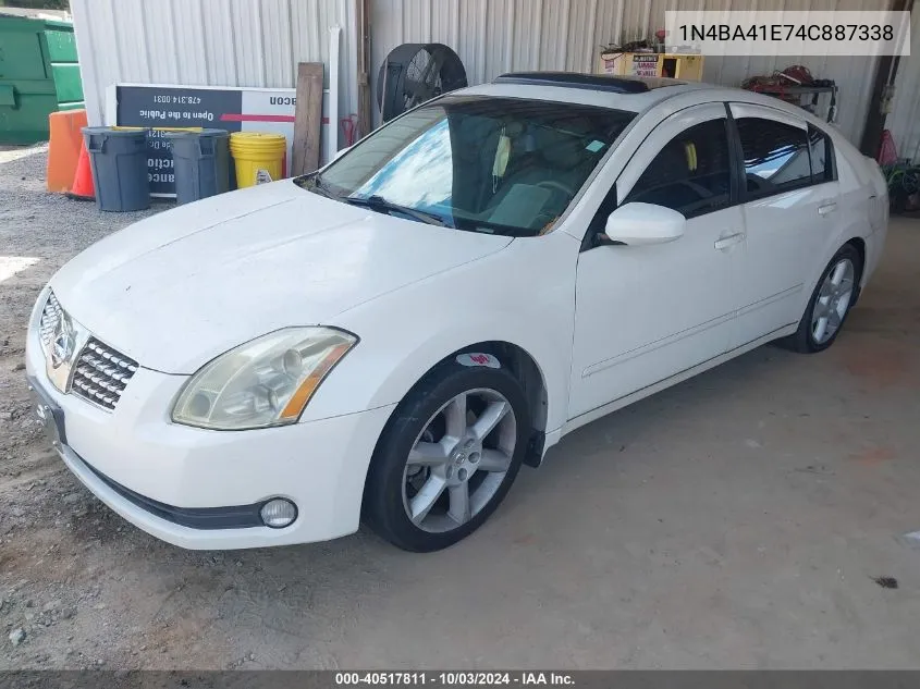 2004 Nissan Maxima 3.5 Sl VIN: 1N4BA41E74C887338 Lot: 40517811