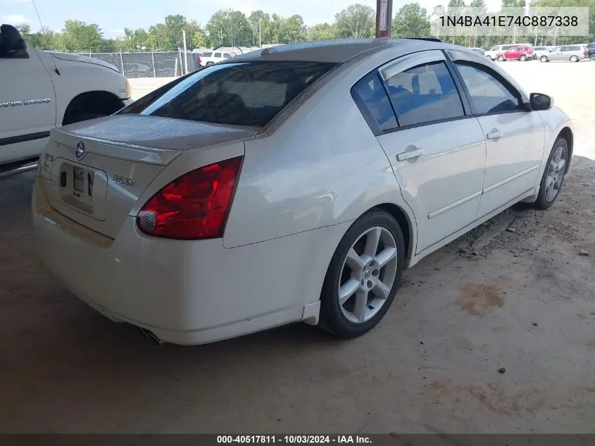 2004 Nissan Maxima 3.5 Sl VIN: 1N4BA41E74C887338 Lot: 40517811