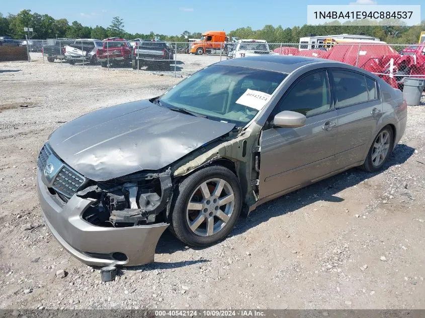 2004 Nissan Maxima 3.5 Sl VIN: 1N4BA41E94C884537 Lot: 40542124