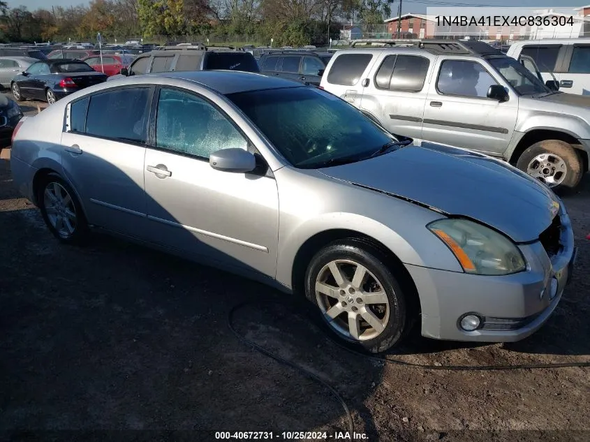 2004 Nissan Maxima 3.5 Sl VIN: 1N4BA41EX4C836304 Lot: 40672731