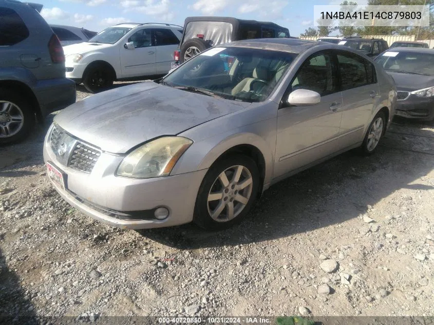 2004 Nissan Maxima 3.5 Sl VIN: 1N4BA41E14C879803 Lot: 40720850