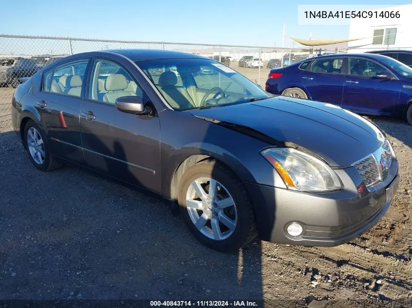 2004 Nissan Maxima 3.5 Sl VIN: 1N4BA41E54C914066 Lot: 40843714