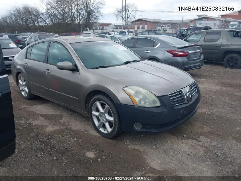 2005 Nissan Maxima 3.5 Se VIN: 1N4BA41E25C832166 Lot: 38828708