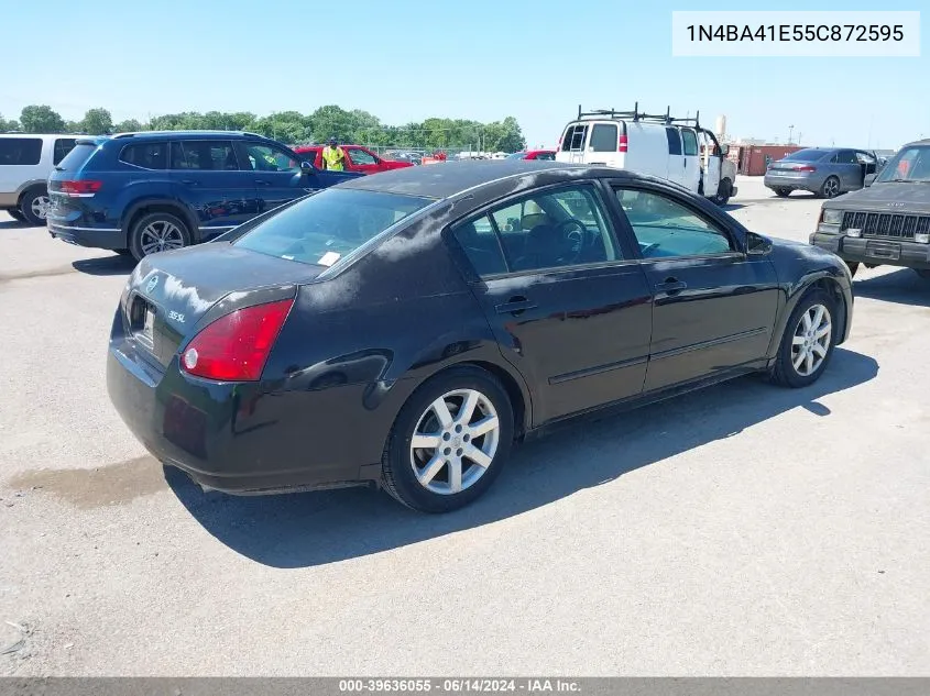 2005 Nissan Maxima 3.5 Sl VIN: 1N4BA41E55C872595 Lot: 39636055