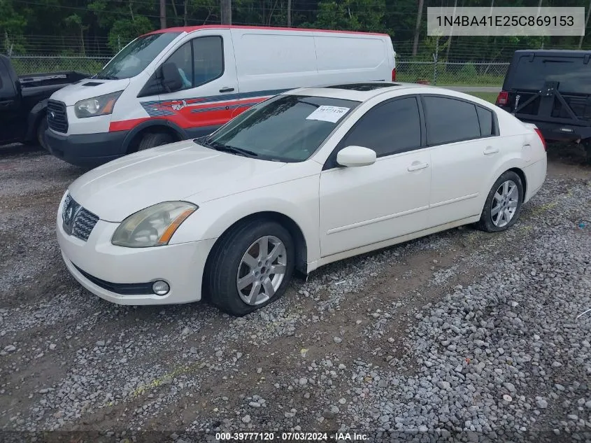 2005 Nissan Maxima 3.5 Sl VIN: 1N4BA41E25C869153 Lot: 39777120