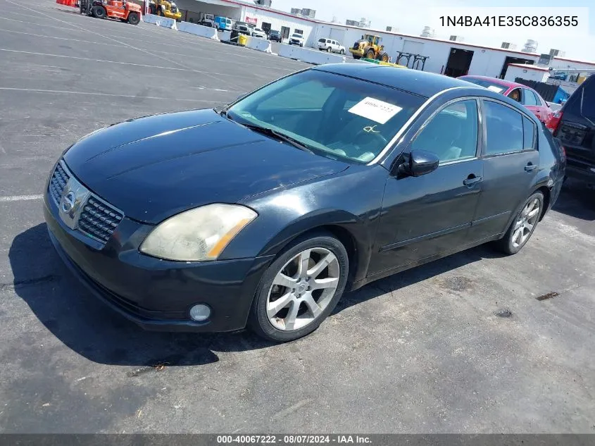 1N4BA41E35C836355 2005 Nissan Maxima 3.5 Se