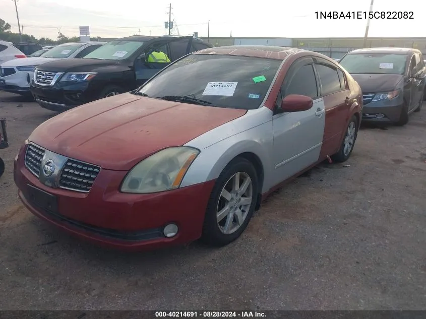 1N4BA41E15C822082 2005 Nissan Maxima 3.5 Sl