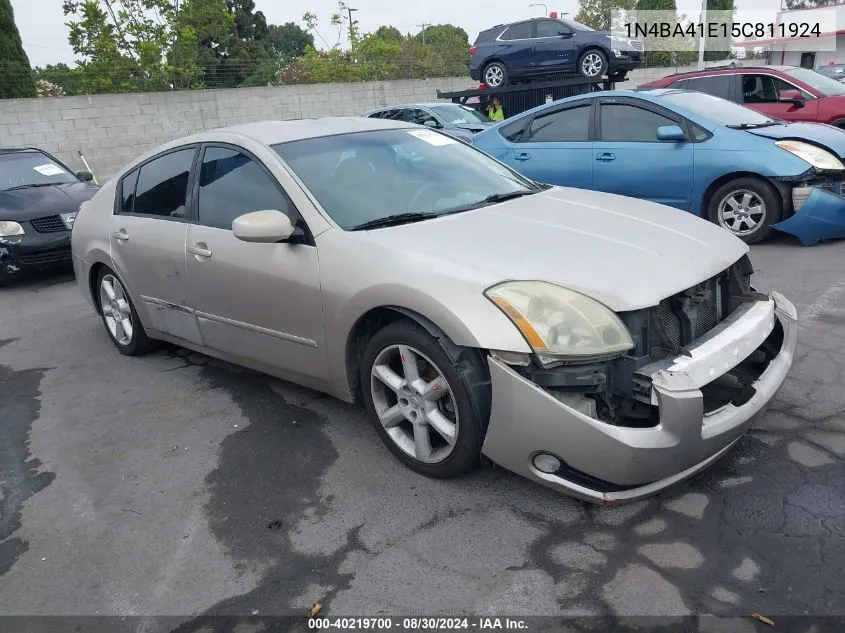 1N4BA41E15C811924 2005 Nissan Maxima 3.5 Se