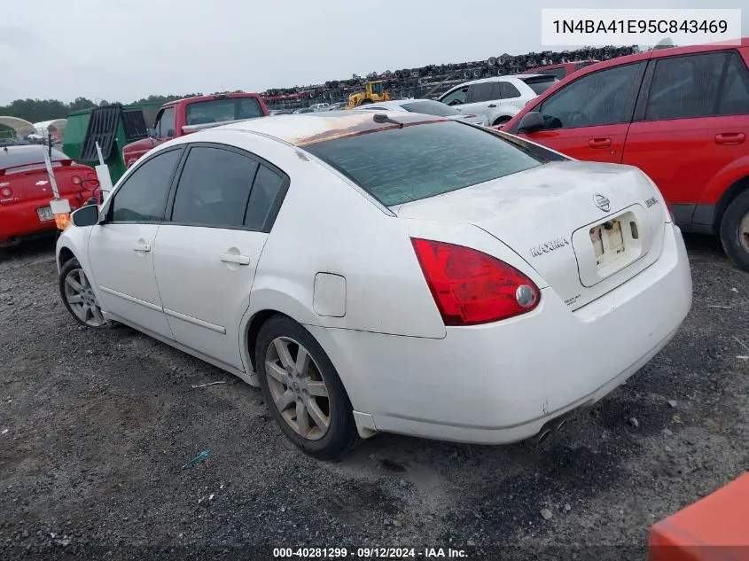 2005 Nissan Maxima 3.5 Sl VIN: 1N4BA41E95C843469 Lot: 40281299