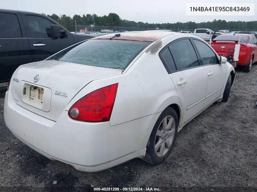 2005 Nissan Maxima 3.5 Sl VIN: 1N4BA41E95C843469 Lot: 40281299