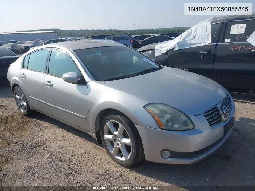 2005 Nissan Maxima Se/Sl VIN: 1N4BA41EX5C856845 Lot: 40339237