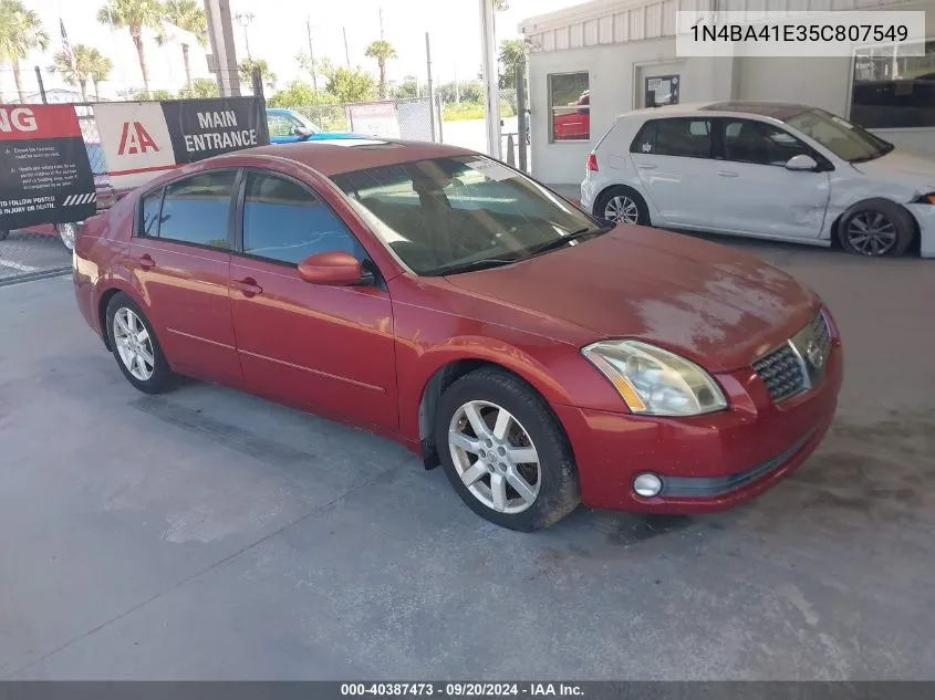 1N4BA41E35C807549 2005 Nissan Maxima 3.5 Sl