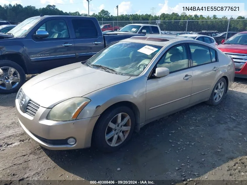 2005 Nissan Maxima 3.5 Sl VIN: 1N4BA41E55C877621 Lot: 40388406