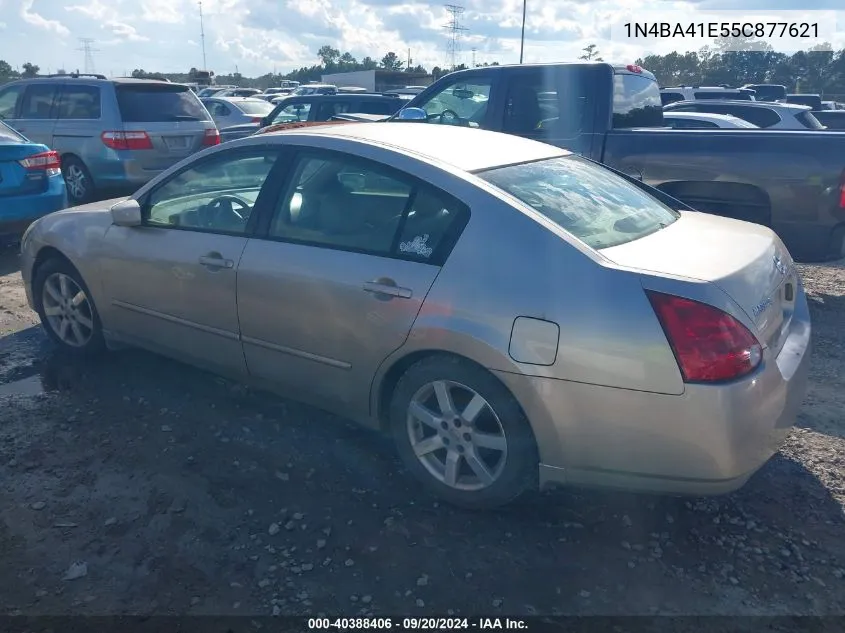 2005 Nissan Maxima 3.5 Sl VIN: 1N4BA41E55C877621 Lot: 40388406