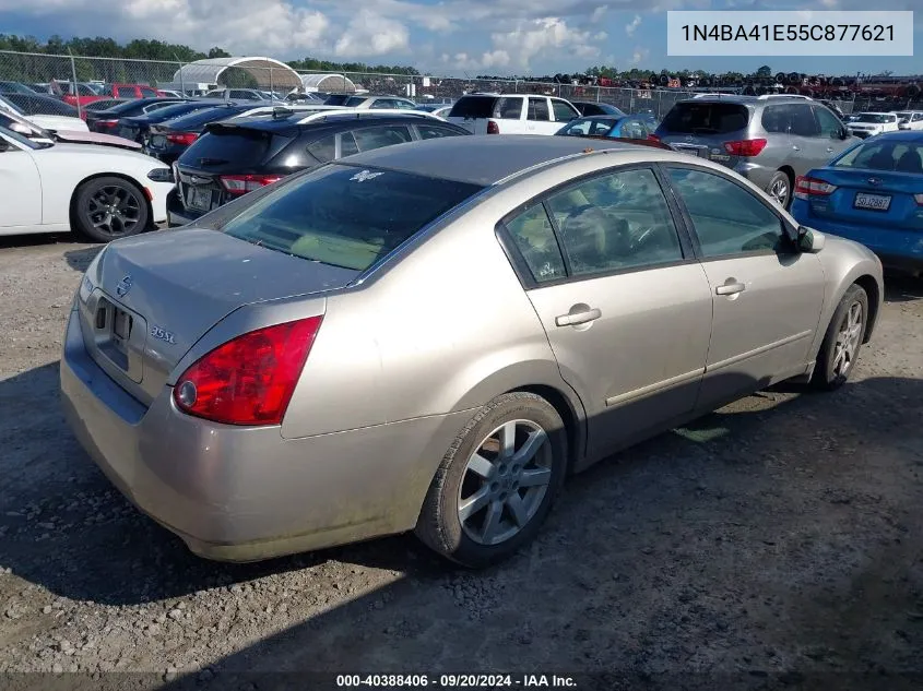 2005 Nissan Maxima 3.5 Sl VIN: 1N4BA41E55C877621 Lot: 40388406