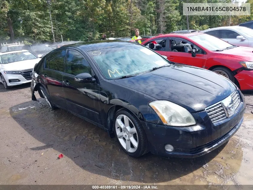 2005 Nissan Maxima 3.5 Se VIN: 1N4BA41E65C804578 Lot: 40389161